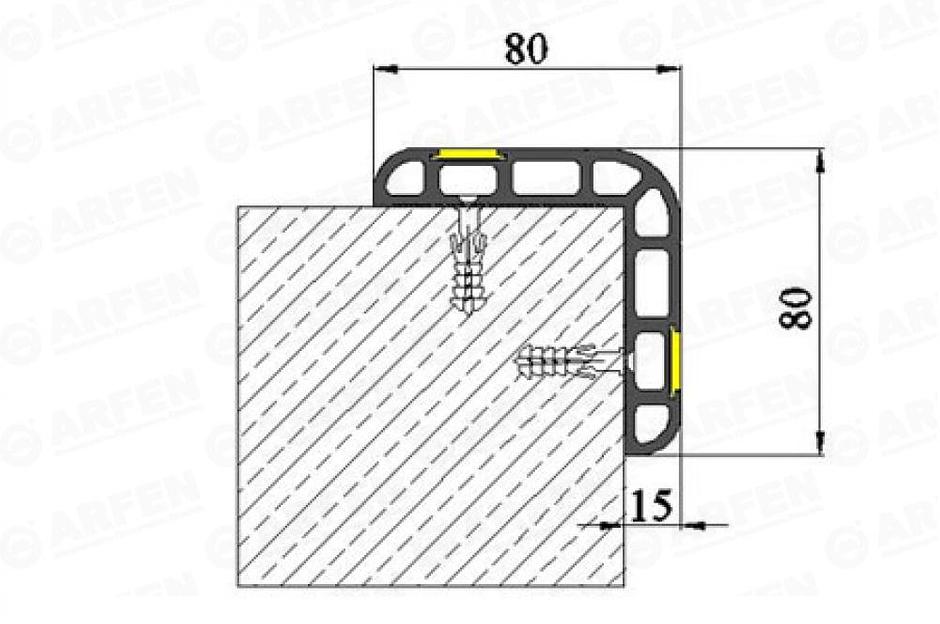 Угловая защита Arfen «RG80» ОПТ фото 3
