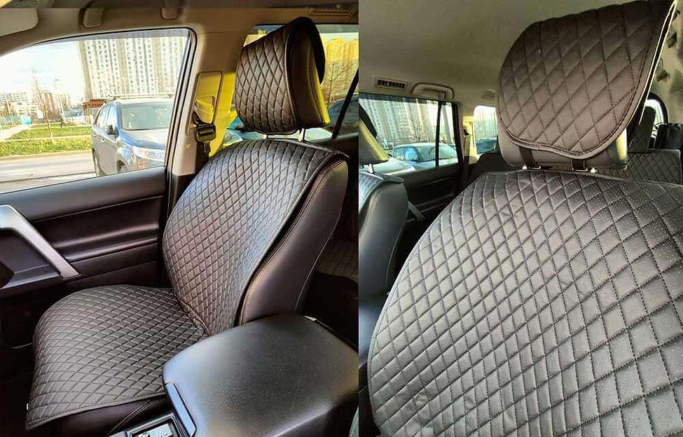 Накидки для автомобильных сидений Maximal JJ-48/47 экокожа ромб, опт фото 2