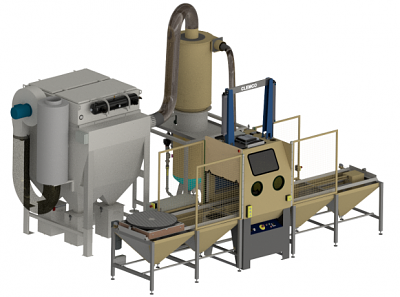 Абразивоструйный кабинет BNP с автоматизированным процессом загрузки и выгрузки фото 1