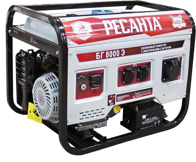 Генератор Ресанта БГ 8000 Э 6.5кВт фото 1