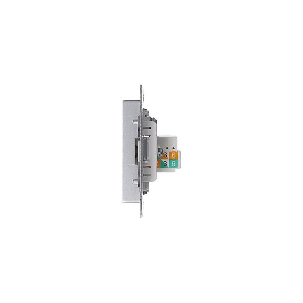 Systeme electric ATN000389 ATLASDESIGN РОЗЕТКА двойная комп+ТВ, RJ45+TV, кат.5E, механизм, АЛЮМИНИЙ фото 6