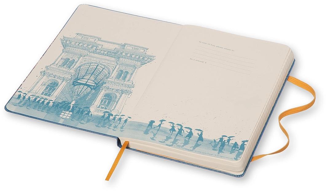 Блокнот Moleskine LIMITED EDITION I AM MILAN LEQP060IAMI Large 130х210мм 240стр. слоновая кость страницы линейка твердая обложка подар.кор. белый фото 9