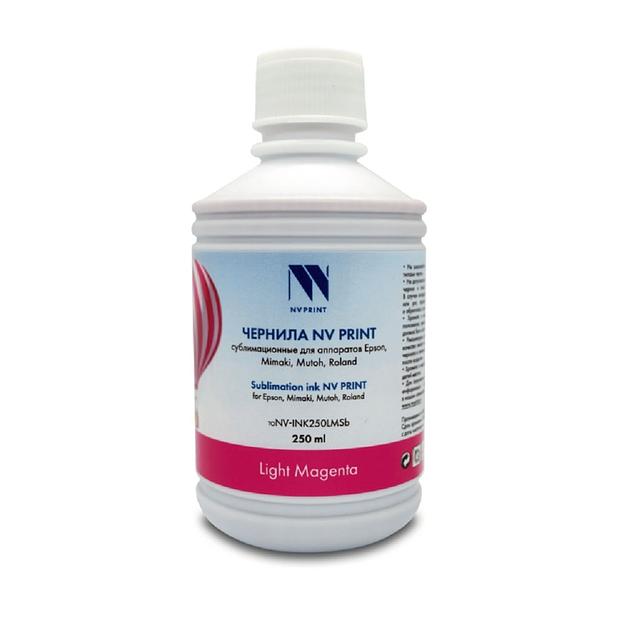 Чернила NV PRINT сублимационные NV-INK250LMSb для аппаратов Epson, Mimaki, Mutoh, Roland (250ml) Light Magenta фото 1