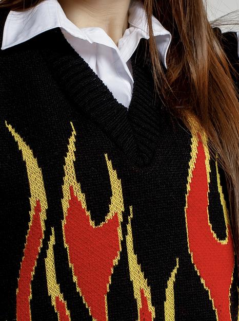 Жилет женский вязаный, трикотажный оверсайз, весна - SANIYA, Опт фото 2