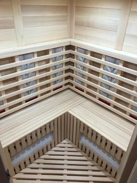 Угловая четырехместная ИК сауна с керамическими нагревателями фото 3