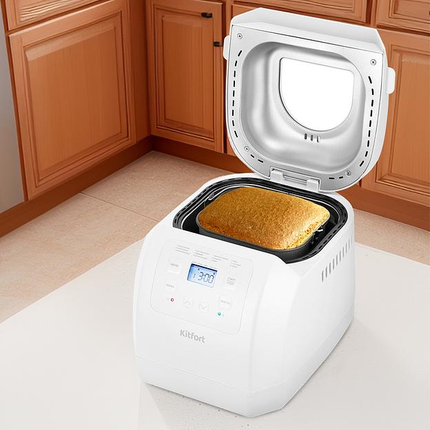 Хлебопечь Kitfort КТ-312 550Вт белый фото 9