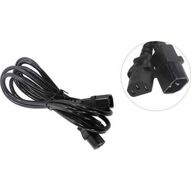 Exegate EP280629RUS Кабель монитор - компьютер (UPS->устройство) ExeGate Power EC-3P (IEC 320 С13->С14) VDE-250V-3*1.0mm2, медь, черный, 3м. фото 1