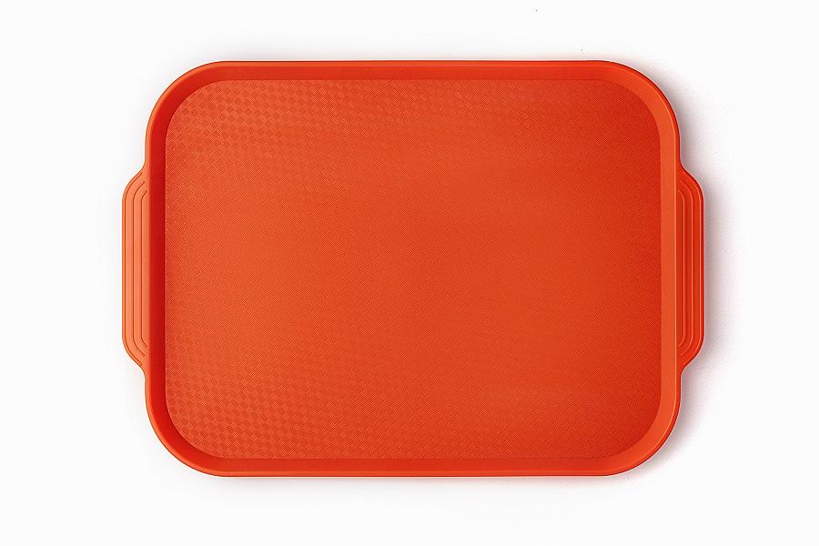 Поднос 45*35,5 см. оранжевый поверхность классик (166) MG /1/10/ фото 1