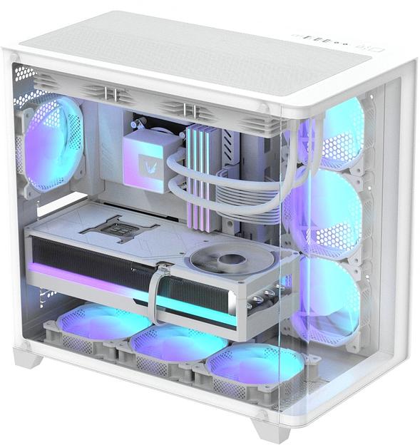 Корпус Formula Crystal U2 белый без БП ATX 1xUSB2.0 1xUSB3.0 1xUSB3.1 audio bott PSU фото 3