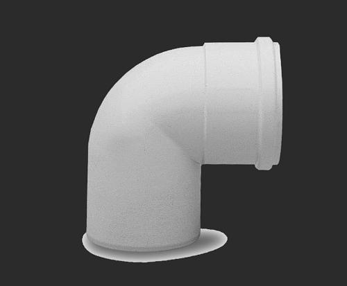 Отвод полипропиленовый «Baxi» 87° д. 80 мм ОПТ фото 1