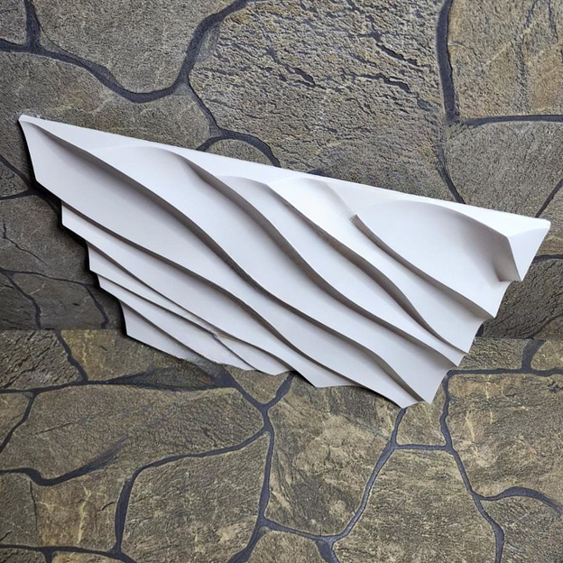 Панель гипсовая 3D премиум «Оазис» 500×500 мм фото 2