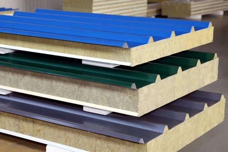 Сэндвич-панель кровельная 100 мм, базальт фото 1