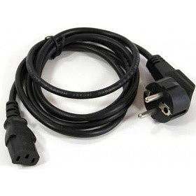 Telecom Кабель (TE021-CU0.5-3M) компьютер - розетка 220V (EURO) 3м, 3G0,5mm медь фото 1