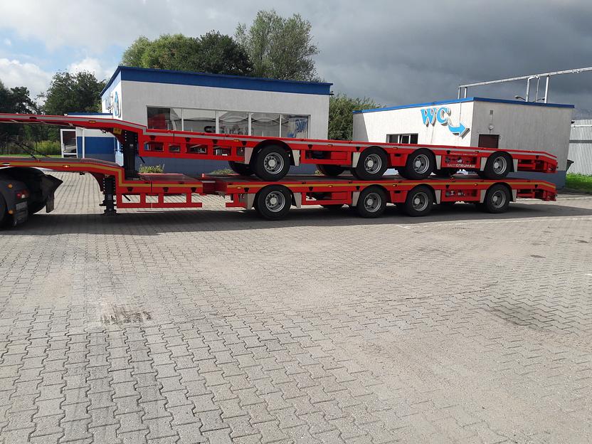 Трал низкорамный раздвижной четырехосный фото 3