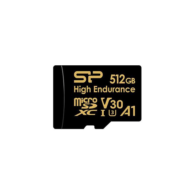 Карта памяти microSDXC UHS-I U3 Silicon Power Superior 512 ГБ, 100 МБ/с, Class 10, SP512GBSTXDV3V1H, 1 шт., с адаптером фото 1