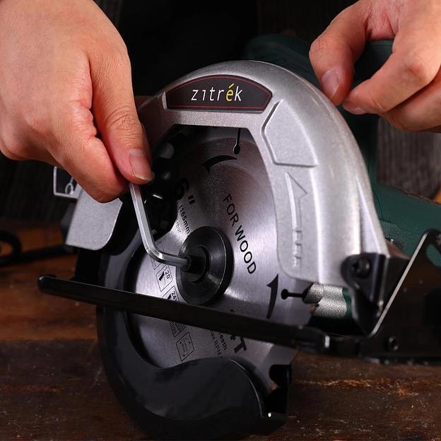 Циркулярная пила (дисковая) Zitrek ZKCS1400 1400Вт (ручная) D диска.:165мм (085-1304) фото 5