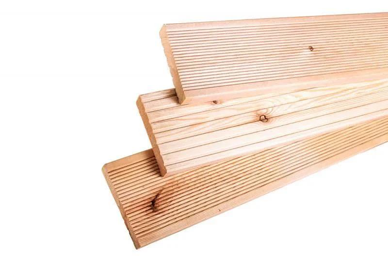 Террасная доска лиственница вельвет 24х140х2000 В сорт (4 шт-уп) ОПТ фото 1