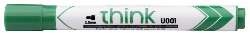 Маркер для досок Deli EU00150 Think круглый пиш. наконечник 2мм зеленый фото 1