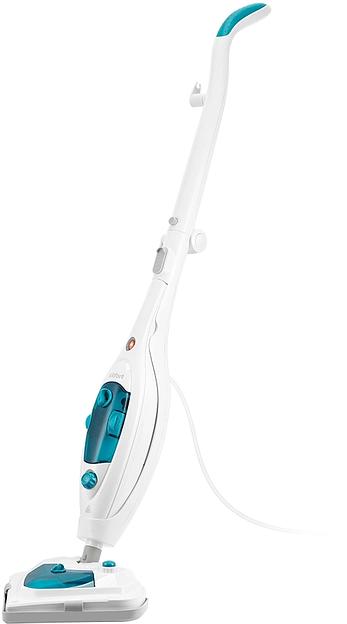 Швабра паровая Kitfort КТ-3908 1300Вт белый/бирюзовый фото 1