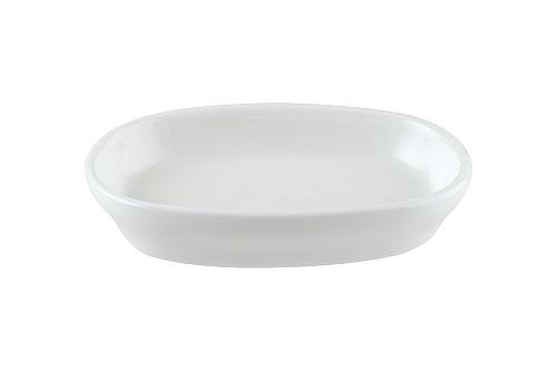 Блюдо овальное 100*65 мм. Белый, форма Хюгге /1/12/ фото 1