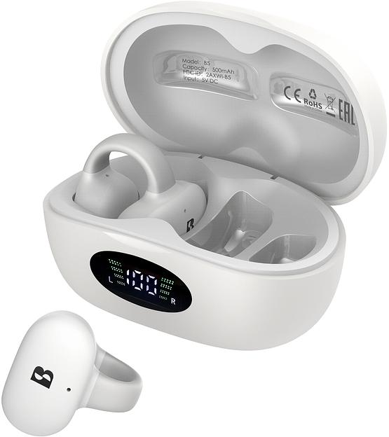 Гарнитура вкладыши A4Tech Biosong B5 TWS белый беспроводные bluetooth крепление за ухом (B5) фото 7