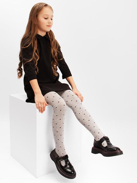 Колготки для девочки Соль&Перец серый, арт.SP129 ОПТ фото 3