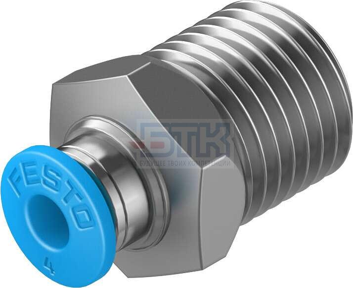 190644 Штуцер с цанговым соединением QS-1/4-4 FESTO фото 1