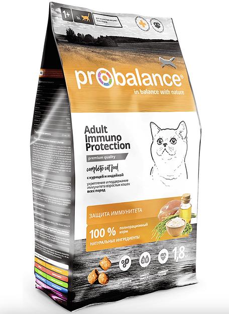 Сухой корм для кошек Probalance Immuno Protection с курицей и индейкой 1,8 кг, опт фото 1