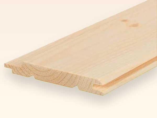 Евровагонка, Сорт АВ Ель, сосна 12,5×96×2000 мм фото 1