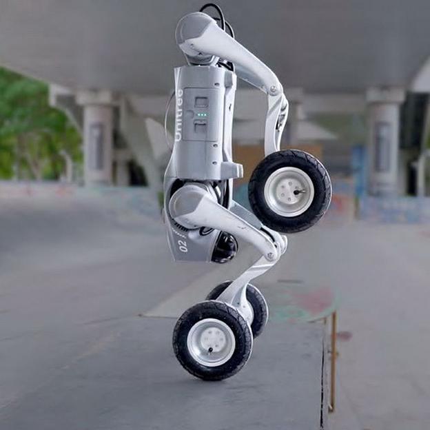 Бионический четырехопорный колесный робот бренда Unitree модели Go2-W версии Smart Edition фото 10