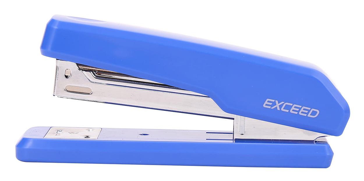 Степлер Deli E0300BLUE Exceed 24/6 26/6 (25листов) синий 100скоб металл/пластик коробка фото 1