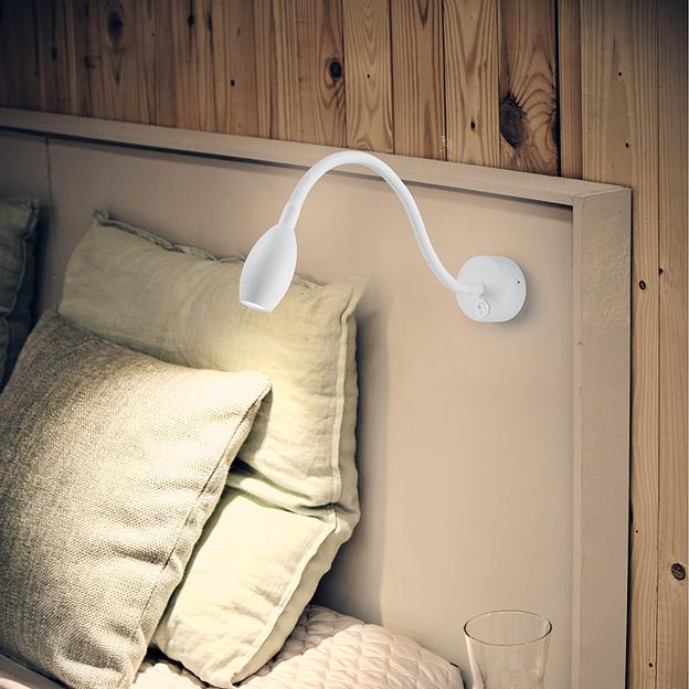 Светильник настенный светодиодный 3w 3700К на гибком основании белый фото 3