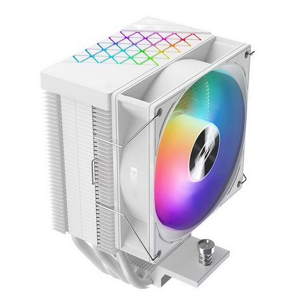 PCCooler R400 ARGB WH S115X/1200/1700/AM4/AM5 (TDP 180W, 90mm ARGB Fan, 4 тепловые трубки 6мм, 650-2200RPM, 28,3dBa) фото 2