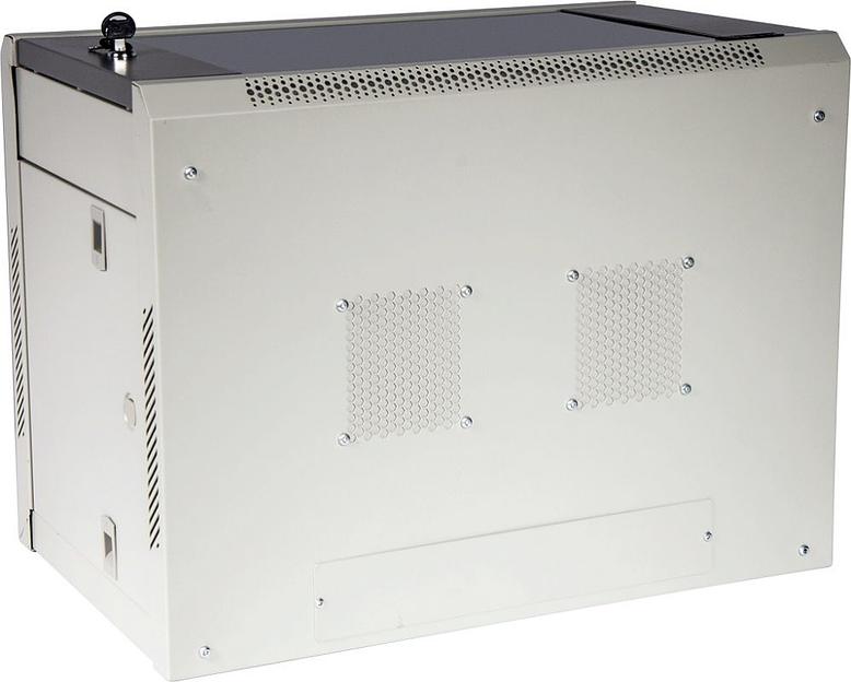 Шкаф коммутационный Lanmaster TWT-CBWPG-9U-6X6-GY 9U 600x600мм пер.дв.стекл 60кг серый фото 3