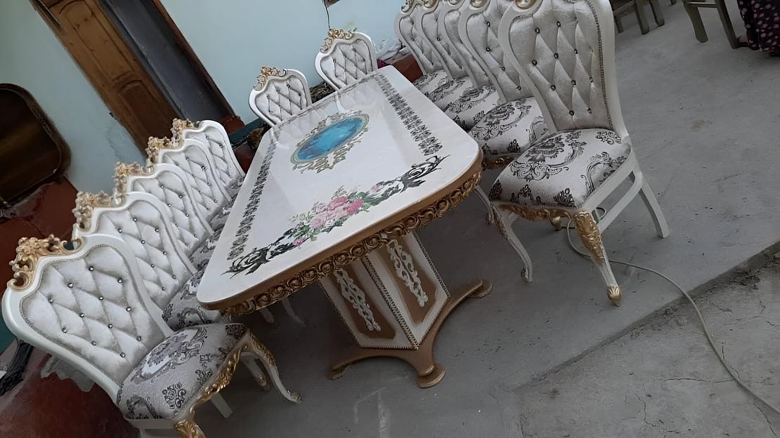 Стол обеденный в гостиную 1100х3200 мм, под заказ фото 1