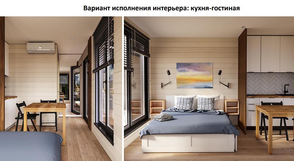 Арго 1/3 Одно-модульный вариант дома с террасой фото 7