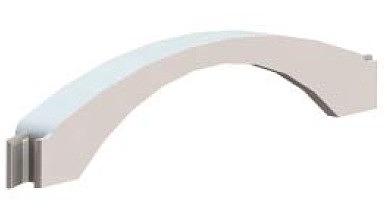 Адаптер напольного канала 50х12 мм, белый фото 1