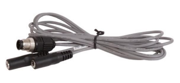 Кабель 32007-005400-100-RS, AUDIO кабель, 1200 мм, 28AWG, (A)Amphenol LTW:M12-5P папа (12-05BMMA-SL8001), (B) DC STEREO JACK:3.5 мм х 2, RoHS фото 1