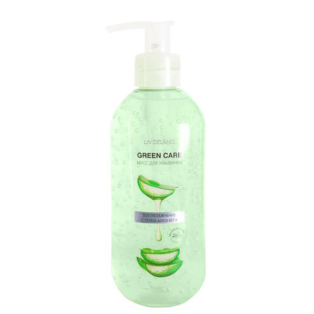 Liv delano green care мусс для умывания sos-увлажнение с гелем алоэ вера 200мл фото 1