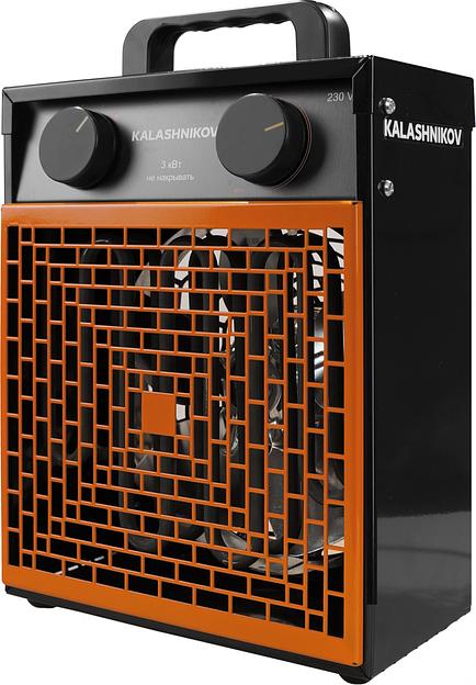 Тепловая пушка электрическая Kalashnikov KVF-E3-12 3кВт 1,5/3 фото 1
