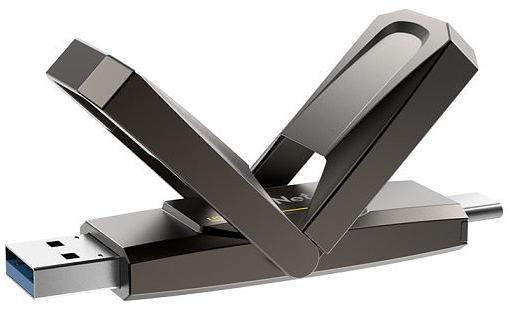 Носитель информации Netac US5 512GB USB3.2+TypeC Solid State Flash Drive, up to 550MB/500MB/s (NT03US5C-512G-32TA) фото 2