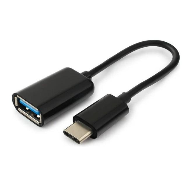 Exegate EX294778RUS Кабель OTG Type C-USB 3.0 ExeGate EX-A-OTG-CMAF3 (USB Type C/USB 3.0 Af, 0,2м) фото 1