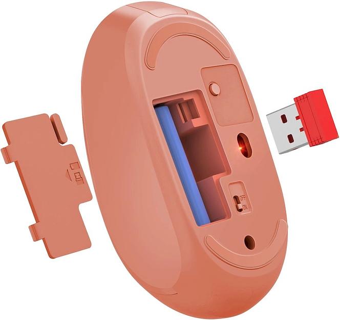 Мышь DEFENDER (52398) Smart MM-396, красный фото 3