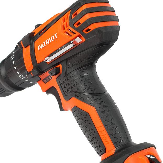 PATRIOT BR 203UES Дрель-шуруповерт [180201203] { 2 скор. две батареи Li-Ion, зарядка за 1 час, двусторонняя бита, кейс } фото 7