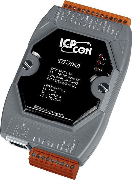 Ethernet-модуль с 6 каналами реле и 6 каналами дискретного ввода фото 1