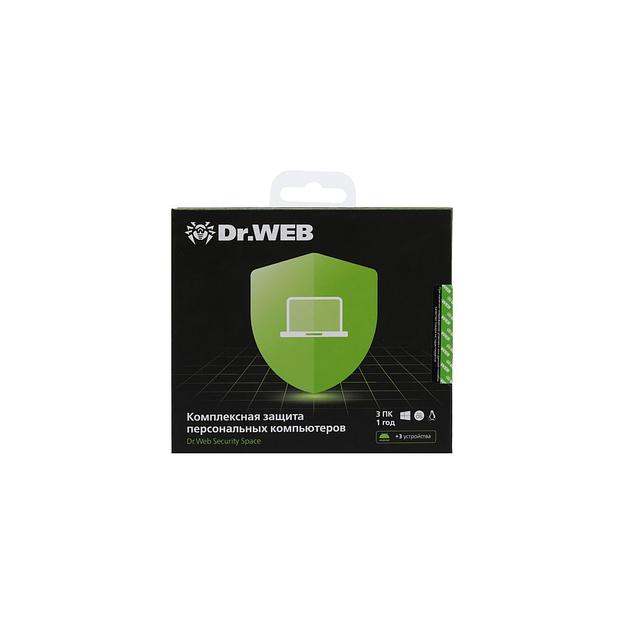 Антивирус Dr.Web ПО DR.Web Security Space КЗ 3ПК 1г (BHW-B-12M-3-A3) [bhw-b-12m-3-a3/ahw-b-12m-3-a2] фото 1