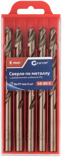 Сверло по металлу Cutop Profi с кобальтом 5%, 8 x 117 мм (5 шт) фото 3