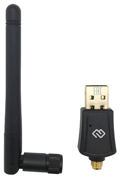 Сетевой адаптер WiFi Digma DWA-AC600E USB 2.0 фото 1