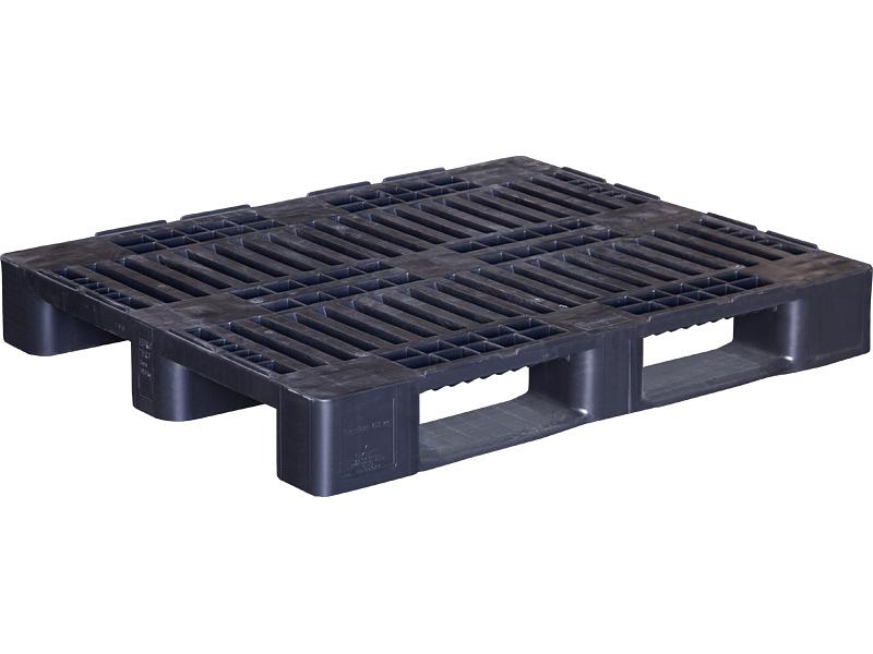 Паллет пластиковый перфорированный 1200х800х160 c бортиком 7 мм Н1 фото 1