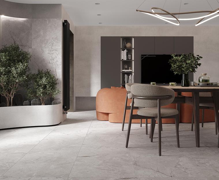 Zorani bianco керамогранит светло-серый сатинированный карвинг 60x60 опт фото 2